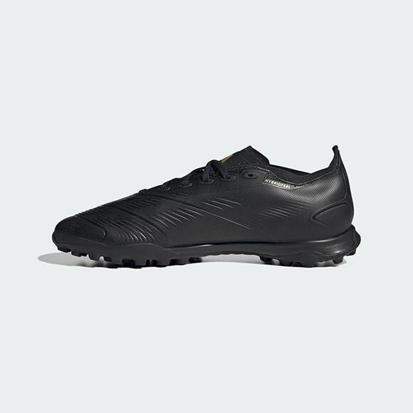 NWT adidas mens League Turf Sneaker, Black/Carbon/Gold Metallic-SZ 8 - Picture 1 of 6